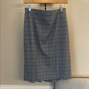 Ann Taylor Gray Plaid Women's Skirt